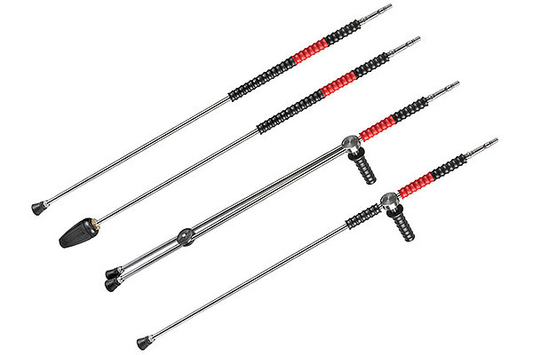 VarioCleaner bietet eine breite Palette verschiedener Lanzen an, die an die Profi-Hochdruckreiniger schnell und einfach angeschlossen werden können.