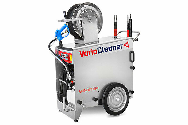 Der Heißwasser Hochdruckreiniger von VarioCleaner ist der ideale Hochdruckreiniger zur Lösung von Fetten, Ölen und Eiweißen.